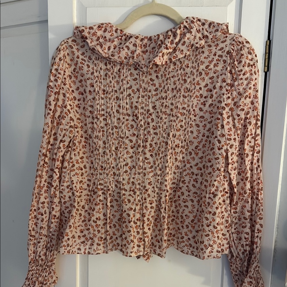 Doen Pink Ruffled button Blouse - Picture 4 of 4